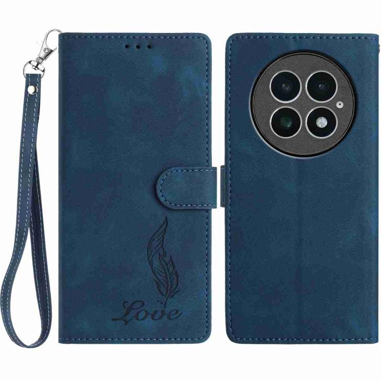 Skin Feel Embossed Feather Leather Phone Case, For OnePlus Nord CE5, For OnePlus 13