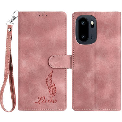 Skin Feel Embossed Feather Leather Phone Case, For OnePlus Ace 6, For OnePlus 15, For OnePlus Nord 5