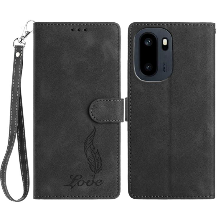Skin Feel Embossed Feather Leather Phone Case, For OnePlus Ace 6, For OnePlus 15, For OnePlus Nord 5