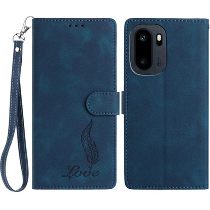 Skin Feel Embossed Feather Leather Phone Case, For OnePlus Ace 6, For OnePlus 15, For OnePlus Nord 5