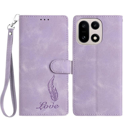 Skin Feel Embossed Feather Leather Phone Case, For OnePlus Ace 6, For OnePlus 15, For OnePlus Nord 5