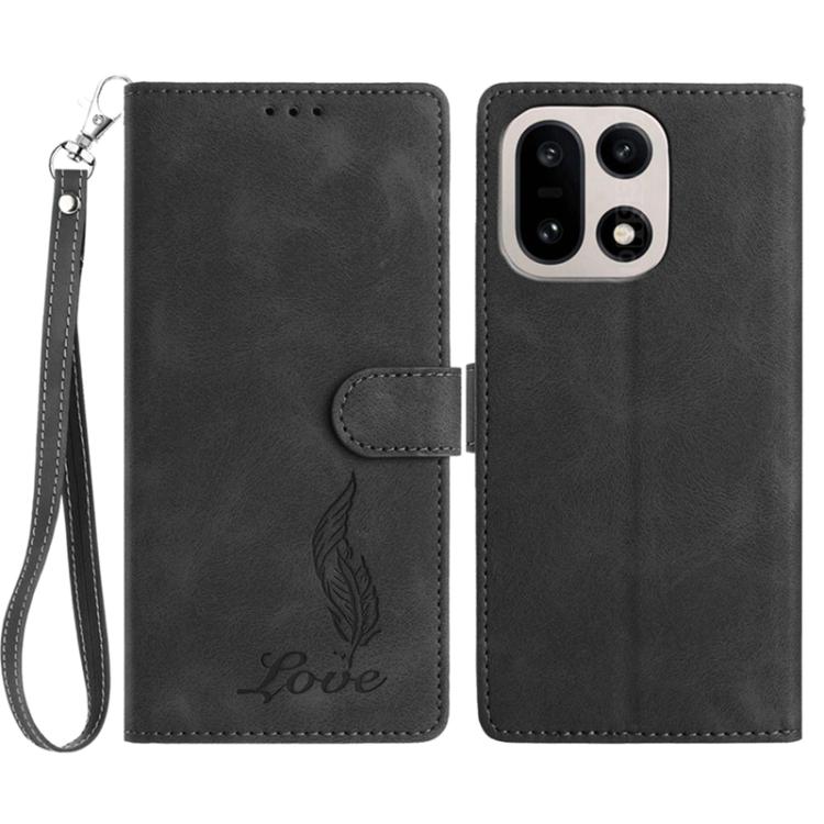 Skin Feel Embossed Feather Leather Phone Case, For OnePlus Ace 6, For OnePlus 15, For OnePlus Nord 5