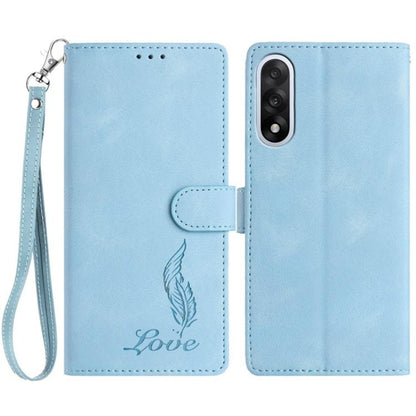 Skin Feel Embossed Feather Leather Phone Case, For OnePlus Ace 6, For OnePlus 15, For OnePlus Nord 5