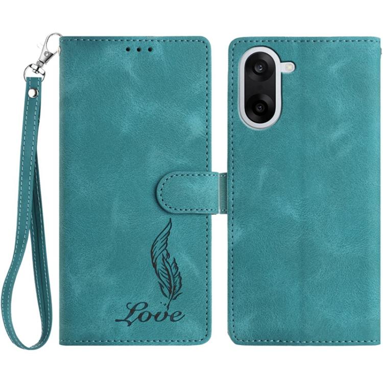 Skin Feel Embossed Feather Leather Phone Case, For OnePlus Nord CE5, For OnePlus 13