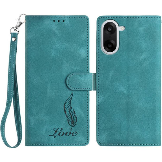 Skin Feel Embossed Feather Leather Phone Case, For OnePlus Nord CE5, For OnePlus 13