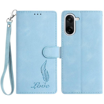 Skin Feel Embossed Feather Leather Phone Case, For OnePlus Nord CE5, For OnePlus 13
