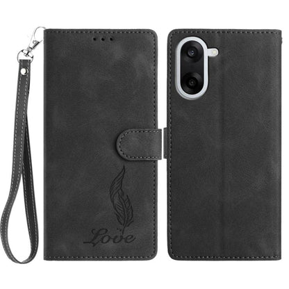 Skin Feel Embossed Feather Leather Phone Case, For OnePlus Nord CE5, For OnePlus 13