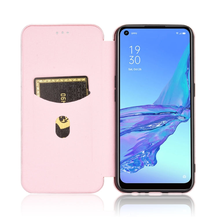 Carbon Fiber Texture Magnetic Horizontal Flip TPU + PC + PU Leather Case with Card Slot & Lanyard, For OPPO A53 / A32 (2020), For OPPO Reno3 Pro Overseas Version, For Doogee X95, For Asus Zenfone 7 ZS670KS / Zenfone 7 Pro ZS671KS                       ...