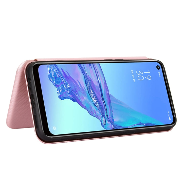 Carbon Fiber Texture Magnetic Horizontal Flip TPU + PC + PU Leather Case with Card Slot & Lanyard, For OPPO A53 / A32 (2020), For OPPO Reno3 Pro Overseas Version, For Doogee X95, For Asus Zenfone 7 ZS670KS / Zenfone 7 Pro ZS671KS                       ...