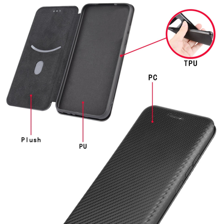 Carbon Fiber Texture Magnetic Horizontal Flip TPU + PC + PU Leather Case with Card Slot & Lanyard, For OPPO A53 / A32 (2020), For OPPO Reno3 Pro Overseas Version, For Doogee X95, For Asus Zenfone 7 ZS670KS / Zenfone 7 Pro ZS671KS                       ...