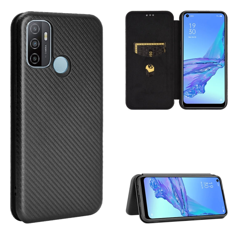 Carbon Fiber Texture Magnetic Horizontal Flip TPU + PC + PU Leather Case with Card Slot & Lanyard, For OPPO A53 / A32 (2020), For OPPO Reno3 Pro Overseas Version, For Doogee X95, For Asus Zenfone 7 ZS670KS / Zenfone 7 Pro ZS671KS                       ...