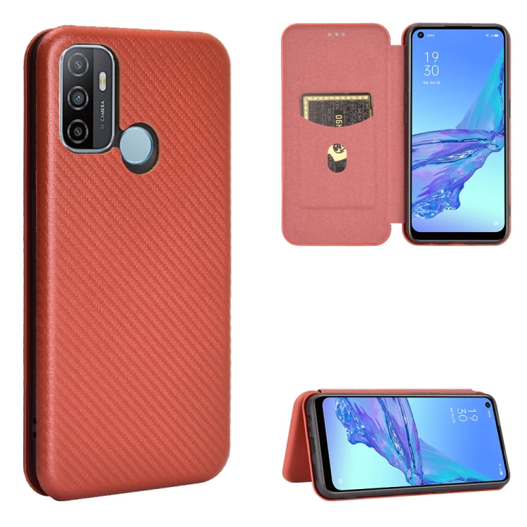 Carbon Fiber Texture Magnetic Horizontal Flip TPU + PC + PU Leather Case with Card Slot & Lanyard, For OPPO A53 / A32 (2020), For OPPO Reno3 Pro Overseas Version, For Doogee X95, For Asus Zenfone 7 ZS670KS / Zenfone 7 Pro ZS671KS                       ...