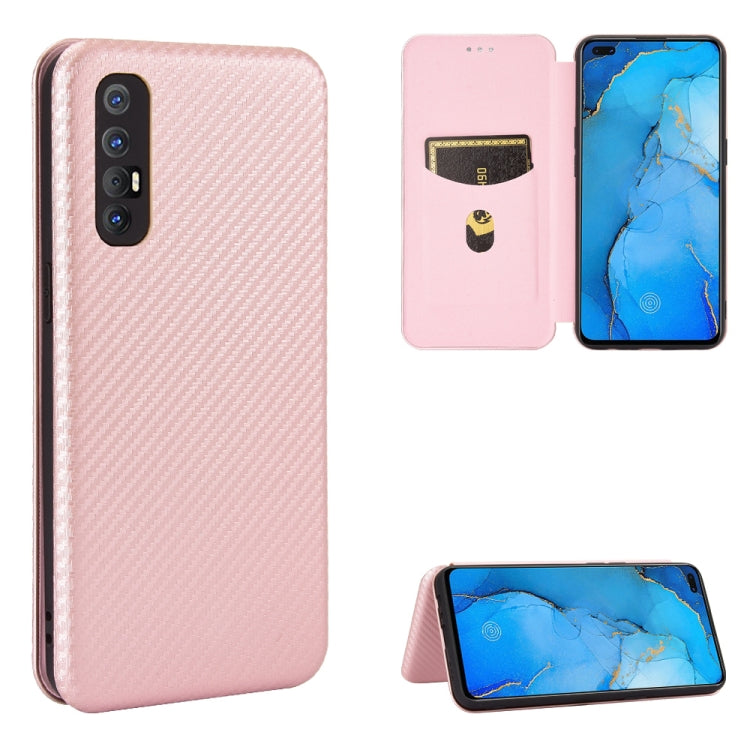Carbon Fiber Texture Magnetic Horizontal Flip TPU + PC + PU Leather Case with Card Slot & Lanyard, For OPPO A53 / A32 (2020), For OPPO Reno3 Pro Overseas Version, For Doogee X95, For Asus Zenfone 7 ZS670KS / Zenfone 7 Pro ZS671KS                       ...