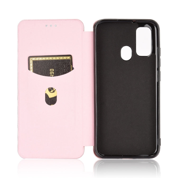 Carbon Fiber Texture Magnetic Horizontal Flip TPU + PC + PU Leather Case with Card Slot & Lanyard, For Ulefone Note 9P, For Samsung Galaxy S20 FE 5G / 4G & S20 Lite