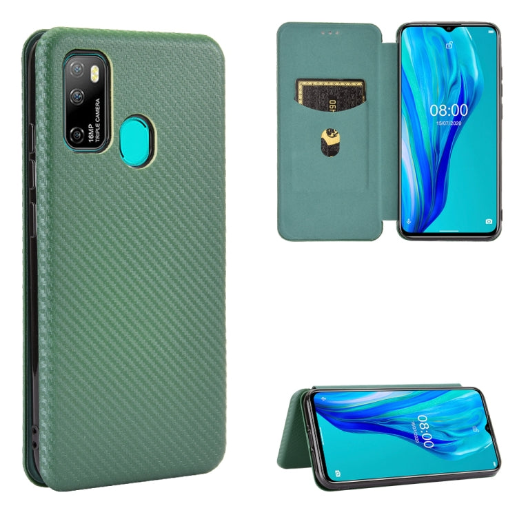 Carbon Fiber Texture Magnetic Horizontal Flip TPU + PC + PU Leather Case with Card Slot & Lanyard, For Ulefone Note 9P, For Samsung Galaxy S20 FE 5G / 4G & S20 Lite