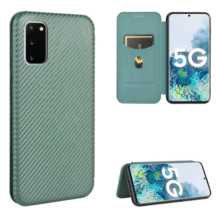 Carbon Fiber Texture Magnetic Horizontal Flip TPU + PC + PU Leather Case with Card Slot & Lanyard, For Ulefone Note 9P, For Samsung Galaxy S20 FE 5G / 4G & S20 Lite