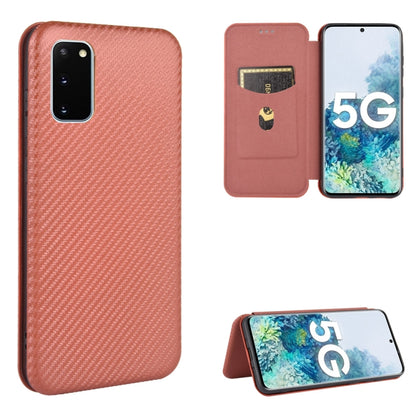 Carbon Fiber Texture Magnetic Horizontal Flip TPU + PC + PU Leather Case with Card Slot & Lanyard, For Ulefone Note 9P, For Samsung Galaxy S20 FE 5G / 4G & S20 Lite