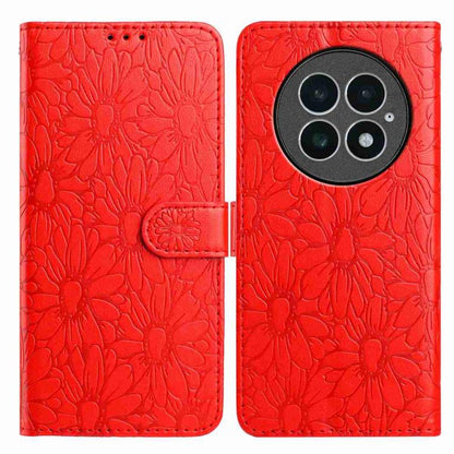 Daisy Embossed Leather Phone Case, For OnePlus 13