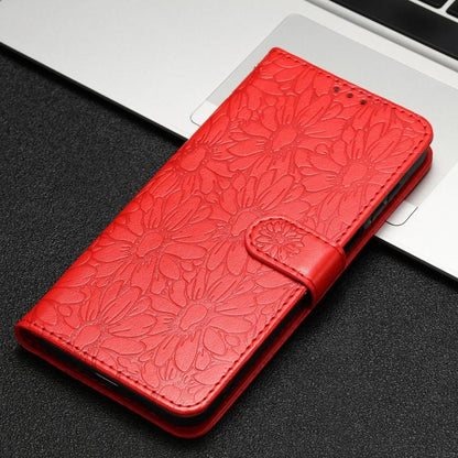 Daisy Embossed Leather Phone Case, For OnePlus 13