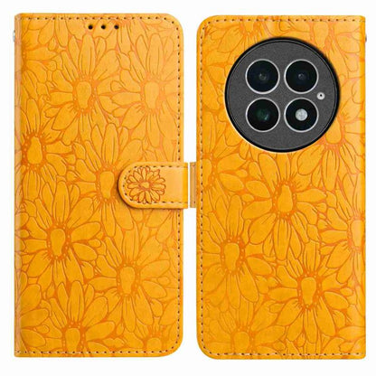 Daisy Embossed Leather Phone Case, For OnePlus 13