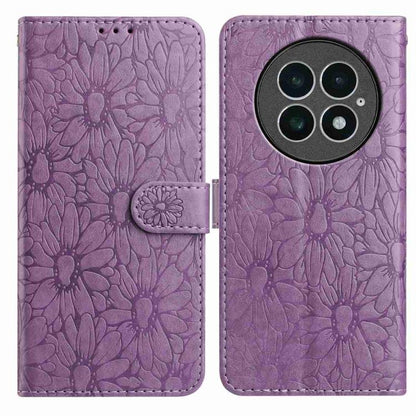 Daisy Embossed Leather Phone Case, For OnePlus 13