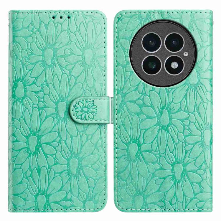 Daisy Embossed Leather Phone Case, For OnePlus 13