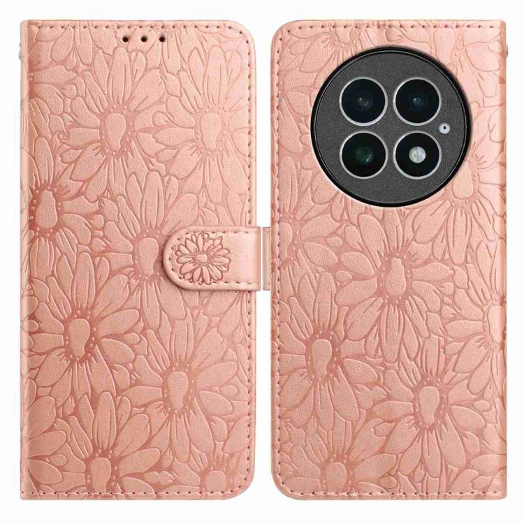 Daisy Embossed Leather Phone Case, For OnePlus 13