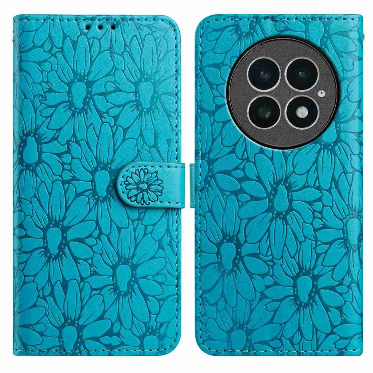 Daisy Embossed Leather Phone Case, For OnePlus 13