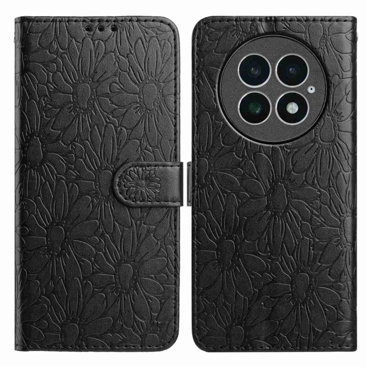 Daisy Embossed Leather Phone Case, For OnePlus 13