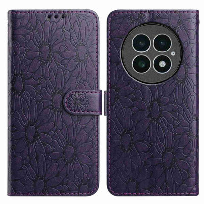 Daisy Embossed Leather Phone Case, For OnePlus 13