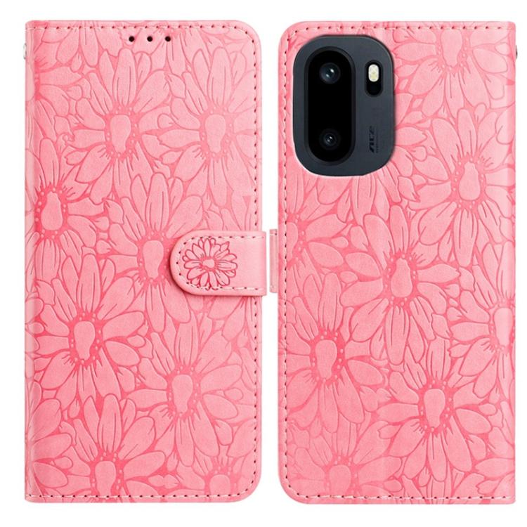 Daisy Embossed Leather Phone Case, For OnePlus Ace 6, For OnePlus 15