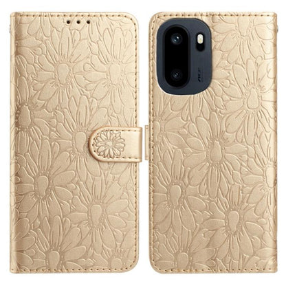 Daisy Embossed Leather Phone Case, For OnePlus Ace 6, For OnePlus 15
