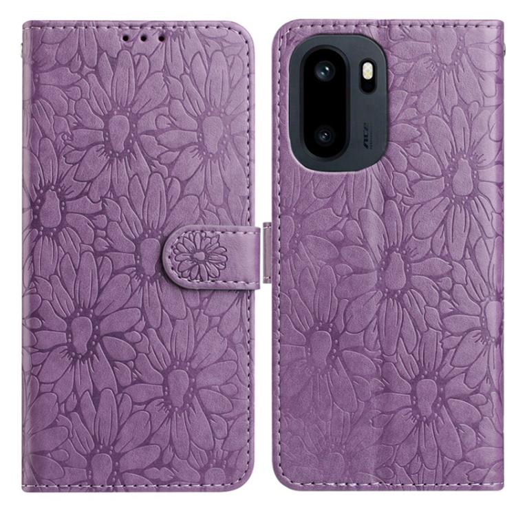 Daisy Embossed Leather Phone Case, For OnePlus Ace 6, For OnePlus 15