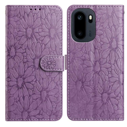 Daisy Embossed Leather Phone Case, For OnePlus Ace 6, For OnePlus 15
