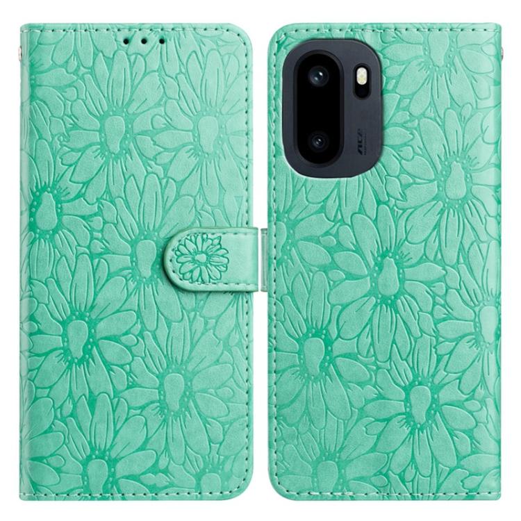 Daisy Embossed Leather Phone Case, For OnePlus Ace 6, For OnePlus 15