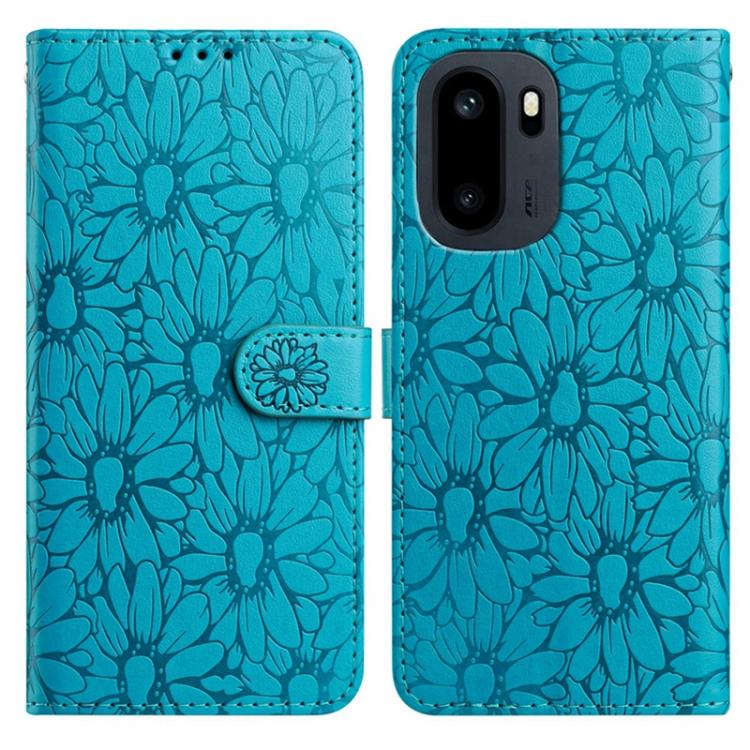 Daisy Embossed Leather Phone Case, For OnePlus Ace 6, For OnePlus 15