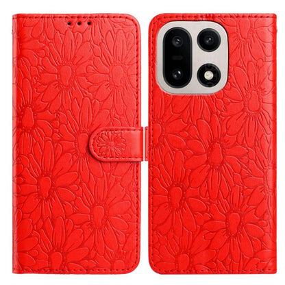 Daisy Embossed Leather Phone Case, For OnePlus Ace 6, For OnePlus 15