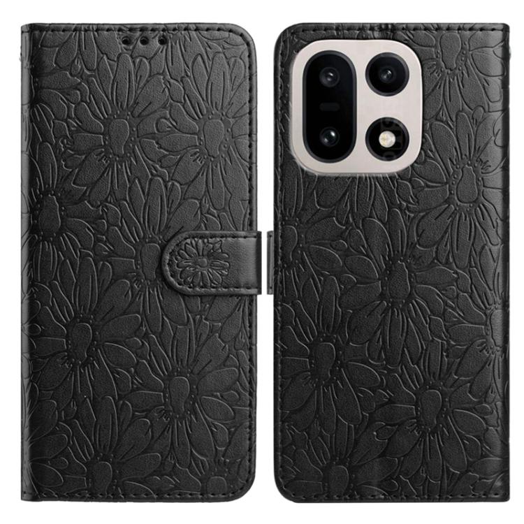 Daisy Embossed Leather Phone Case, For OnePlus Ace 6, For OnePlus 15