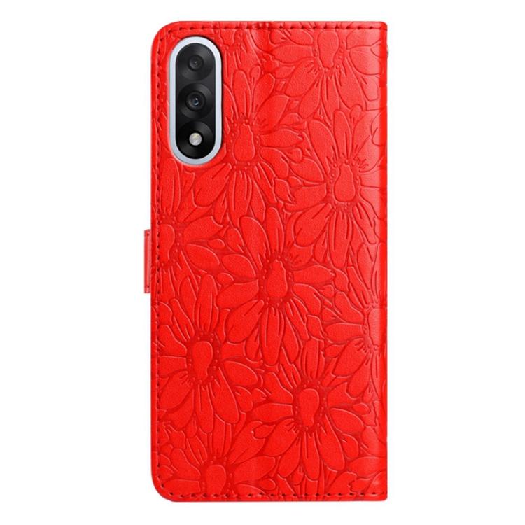 Daisy Embossed Leather Phone Case, For OnePlus Nord 5, For OnePlus Nord CE5