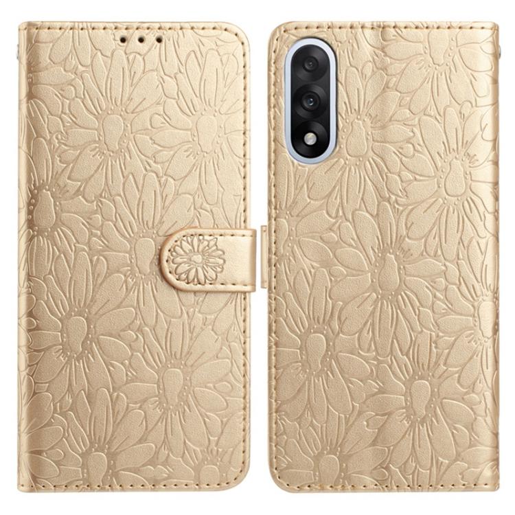 Daisy Embossed Leather Phone Case, For OnePlus Nord 5, For OnePlus Nord CE5