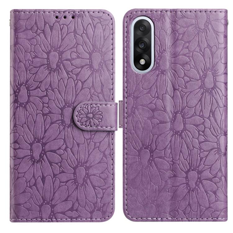 Daisy Embossed Leather Phone Case, For OnePlus Nord 5, For OnePlus Nord CE5
