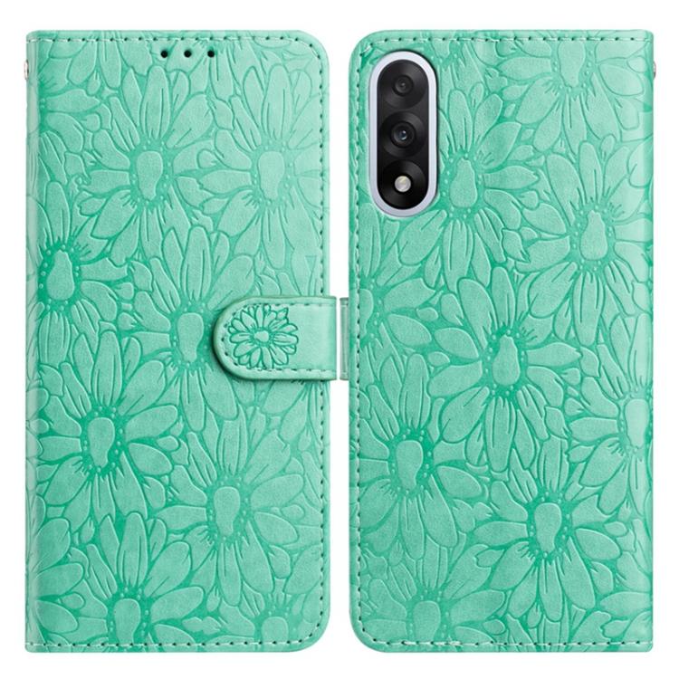 Daisy Embossed Leather Phone Case, For OnePlus Nord 5, For OnePlus Nord CE5