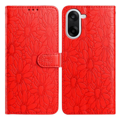 Daisy Embossed Leather Phone Case, For OnePlus Nord 5, For OnePlus Nord CE5