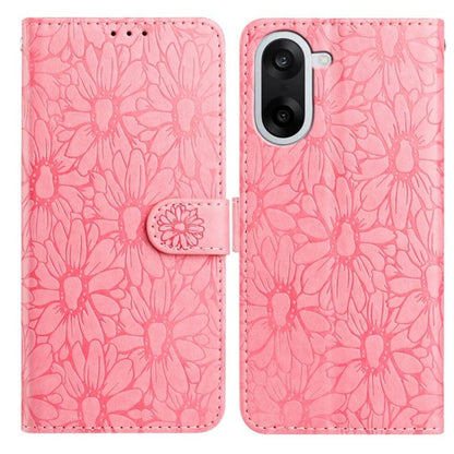 Daisy Embossed Leather Phone Case, For OnePlus Nord 5, For OnePlus Nord CE5