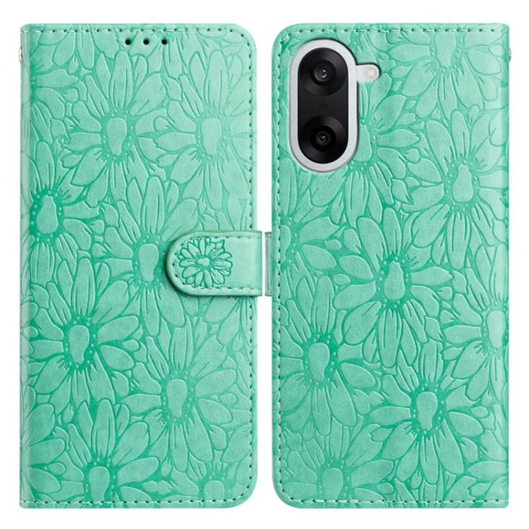 Daisy Embossed Leather Phone Case, For OnePlus Nord 5, For OnePlus Nord CE5