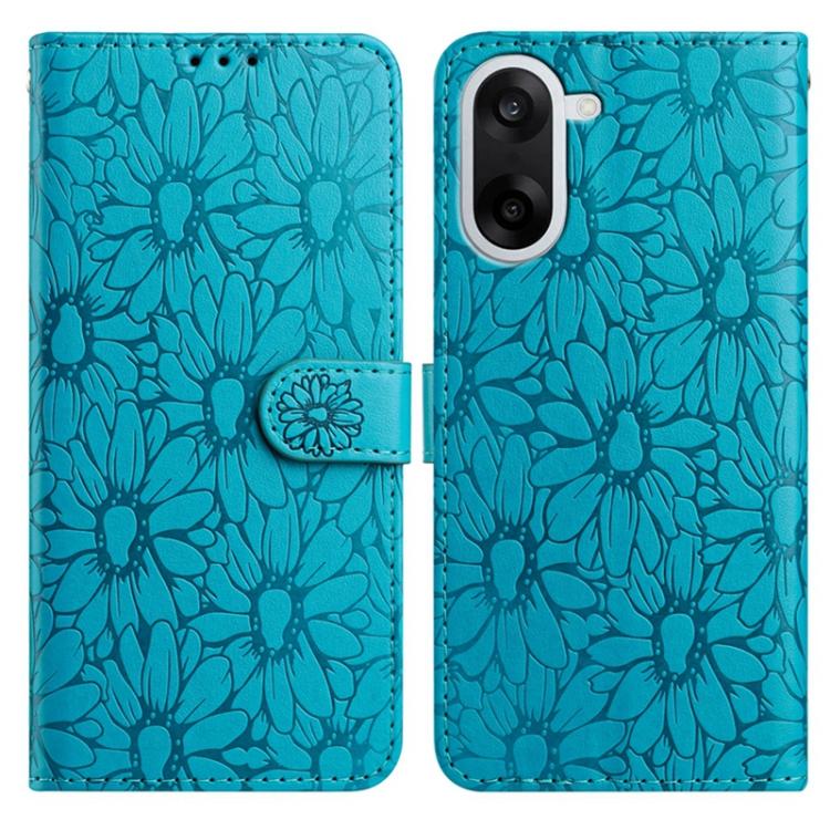 Daisy Embossed Leather Phone Case, For OnePlus Nord 5, For OnePlus Nord CE5