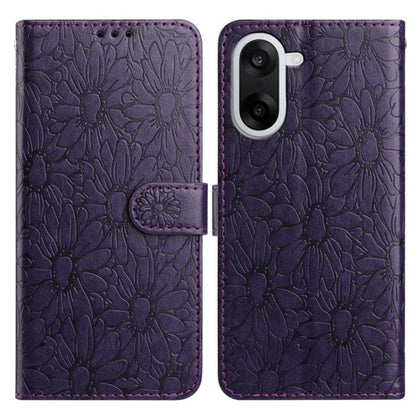 Daisy Embossed Leather Phone Case, For OnePlus Nord 5, For OnePlus Nord CE5