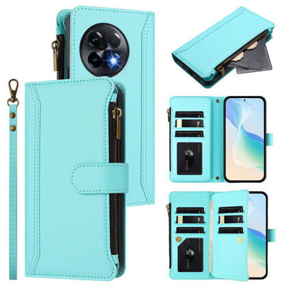 Magnetic Closure 9 Card Slots Zipper Leather Case with Hand Strap, For OnePlus Nord CE3 5G India, For OnePlus Nord CE 3 Lite 5G, For OnePlus Nord 3 / Ace 2V, For OnePlus 11R 5G Global