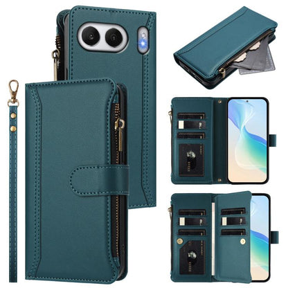 Magnetic Closure 9 Card Slots Zipper Leather Case with Hand Strap, For OnePlus Nord 4 5G Global, For OnePlus Nord CE4 Lite 5G Global, For OnePlus Nord CE 2 Lite 5G, For OnePlus Nord CE4 5G
