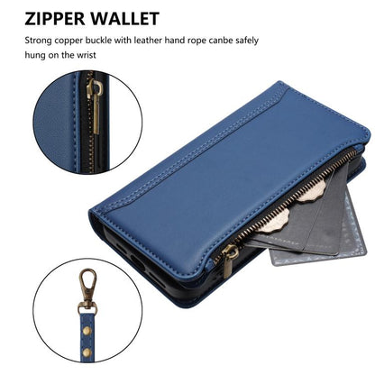 Magnetic Closure 9 Card Slots Zipper Leather Case with Hand Strap, For OnePlus Nord CE3 5G India, For OnePlus Nord CE 3 Lite 5G, For OnePlus Nord 3 / Ace 2V, For OnePlus 11R 5G Global